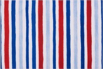 Watercolor Patriotic Stripe 4th of July Placemat Set6