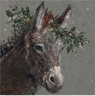 Mary Miller Veazie 'Mary Beth The Christmas Donkey' Canvas Art - 24