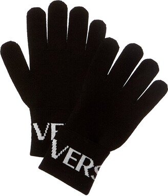 Intarsia Knit Logo Wool-Blend Gloves