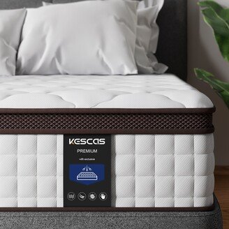 Queen Size Mattress, Kescas 12 Inch Memory Foam Hybrid Mattress