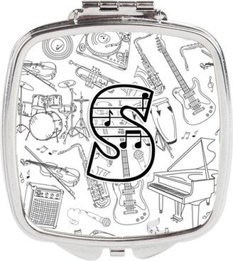 CJ2007-SSCM Letter S Musical Note Letters Compact Mirror