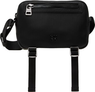 Black Zip Messenger Bag-AA