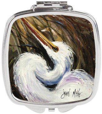 JMK1214SCM White Egret Compact Mirror