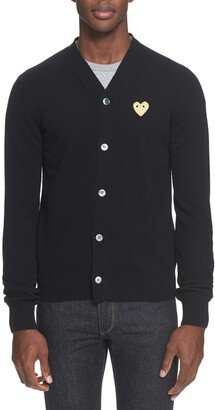 V-Neck Wool Cardigan-BF