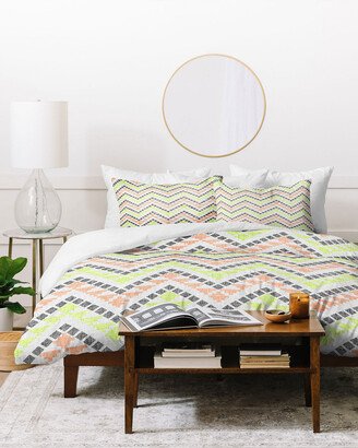 Schatzi Retro Chevron Duvet Cover Set