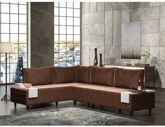 Modern Metal-frame Foam-seat Sectional Sofa