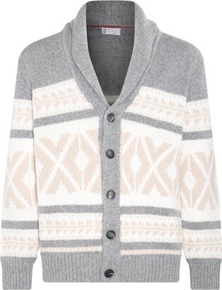 V-Neck Knitted Cardigan-AC