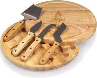 MLB Miami Marlins Circo Cheese Parawood Cutting Board & Tools Set