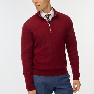 Men's Machine-Washable Merino Wool-Blend Half-Zip Sweater