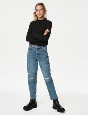 Straight Leg Denim Jeans (6-16 Yrs)