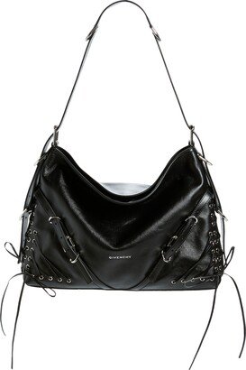 Medium Voyou Leather Hobo Bag