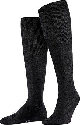 Airport Knee High Socks (Black) Men's Crew Cut Socks Shoes