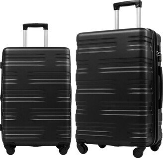 Sunmory Luggage Sets of 2 Piece Carry on Suitcase Airline Approved,Hard Case Expandable Spinner Wheels-AB