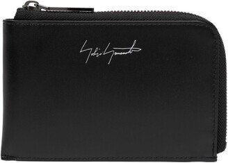 Logo-Print Leather Wallet