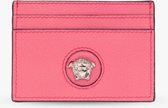 Leather Card Holder - Pink