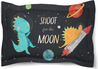 Space-O-Saurus Moon Comforter Sham