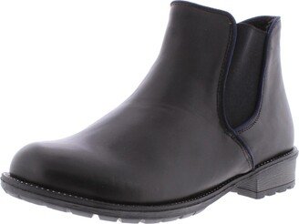 Elaine 15 Womens Leather Chelsea Booties