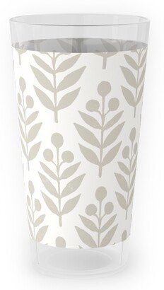 Outdoor Pint Glasses: Lotti Quiet Outdoor Pint Glass, Beige