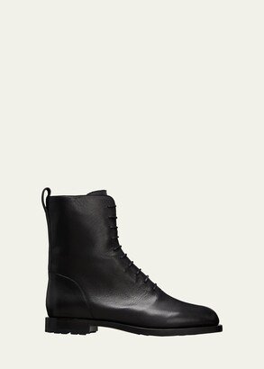 Planigia Calfskin Lace-Up Booties