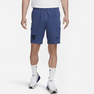 U.S. Travel Men's Knit Soccer Shorts in Blue