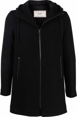 Zipped Down Hooded Coat