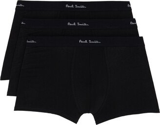 Three-Pack Black Boxer Briefs