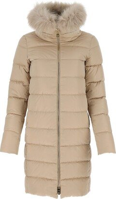 Fur Trim Puffer Coat