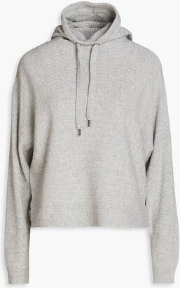 Bead-embellished wool, cashmere and silk-blend hoodie