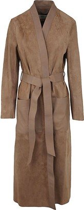 Panelled Tied Waist Trench Coat