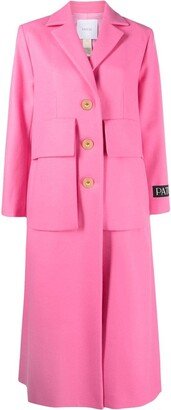 Maxi-Pocket Single-Breasted Coat