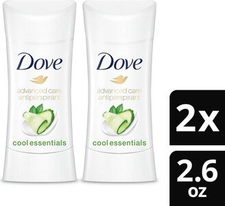 Dove Beauty Advanced Care Cool Essentials 48-Hour Antiperspirant & Deodorant Stick pk/.6oz