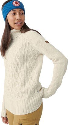 Ovik Cable Knit Roller Neck Sweater - Women's