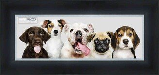 PosterPalooza Panoramic or Puzzle Contemporary Black Complete Wood Panoramic Frame with UV Acrylic, Foam Board Backing, & Hardware