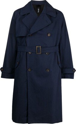 Double-Breasted Cotton Trench Coat