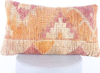 Decorative Throw Pillow, Lumbar Turkish Kilim Pillow Cover, Vintage Home Decor, Turkey