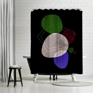 71 x 74 Shower Curtain, Geometric Art 33 by Pop Monica