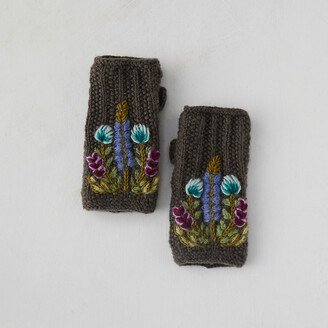 Fleece Lined Wool Handwarmers, Meadow