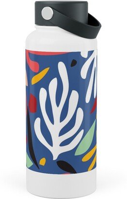 Photo Water Bottles: Matisse Style Leaves - Multi Stainless Steel Wide Mouth Water Bottle, 30Oz, Wide Mouth, Multicolor