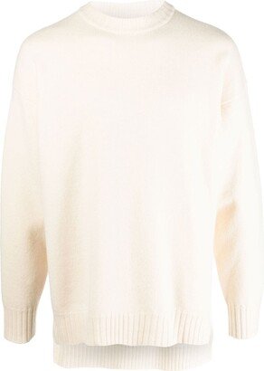 Drop-Shoulder Wool Jumper