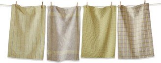 tagltd Canyon Woven Dishtowel Set Of 4 Lettuce Green