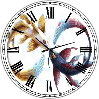 Designart Eternal Bond Oversized Nautical & Coastal Wall Clock - 36 x 36