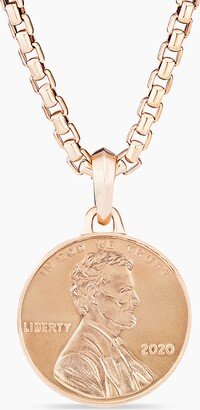 Penny Amulet in 18K Rose Gold Women's