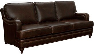 Pulaski Traditional Stationary Sofa with Brass Nail Head Trim