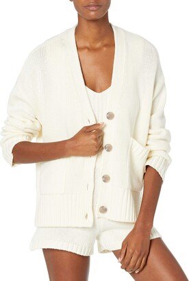 Women's Brigitte Chunky Button Front Pocket Ribbed Cardigan