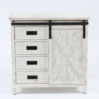 Wood Farmhouse Storage Cabinet