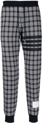 Check-Pattern Track Pants