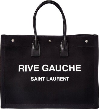 Rive Gauche Canvas & Leather Tote