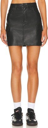 Cargo Faux Leather Viper Skirt-AA