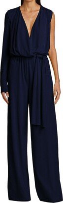 H Halston Halston Women's Felix Matte Jersey Jumpsuit