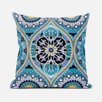 Amrita Sen Designs Amrita Sen Bohemian Mandala Vector Indoor Outdoor Pillow-AB